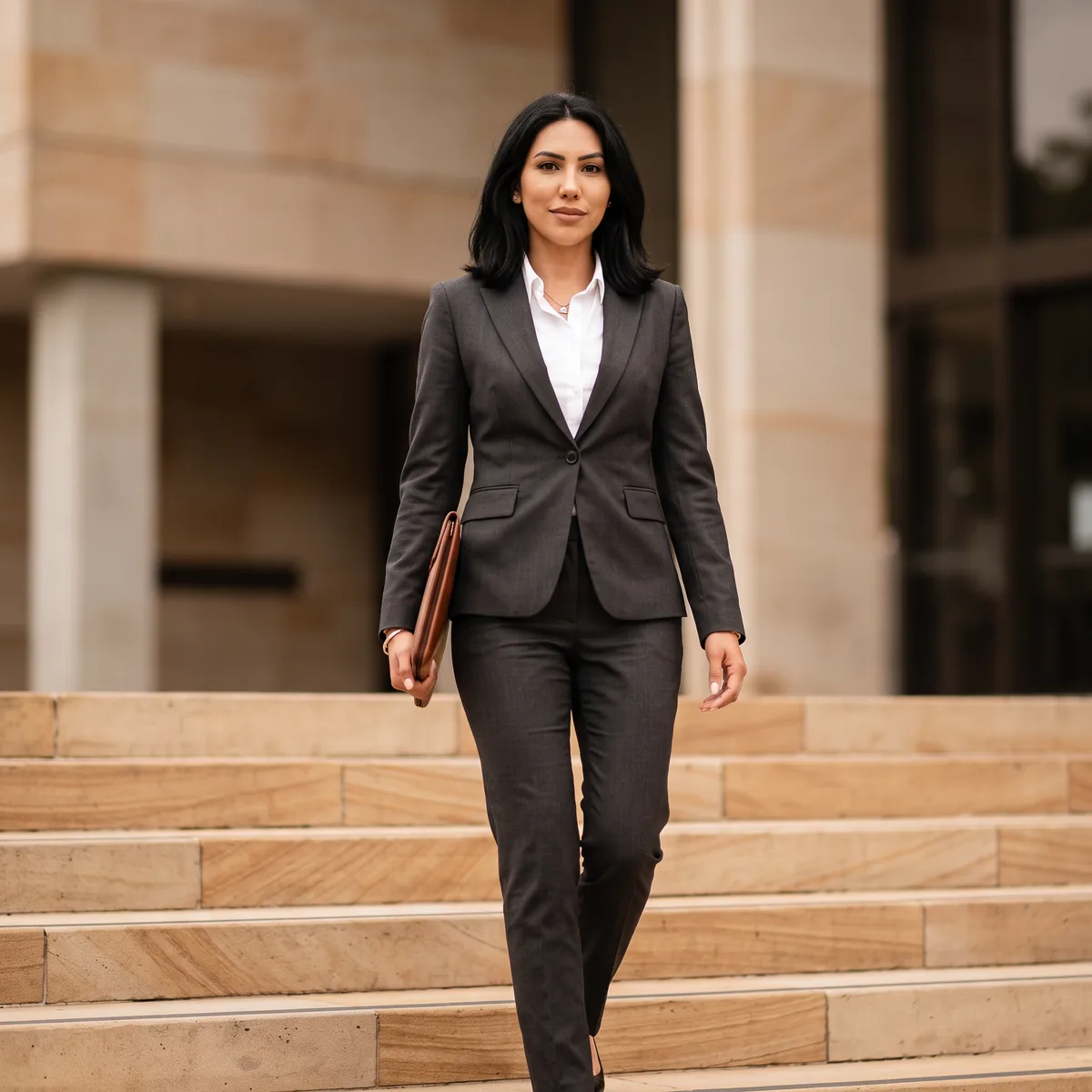 Jasmin Kaur Dhillon outside the Magistrates Court, Melbourne